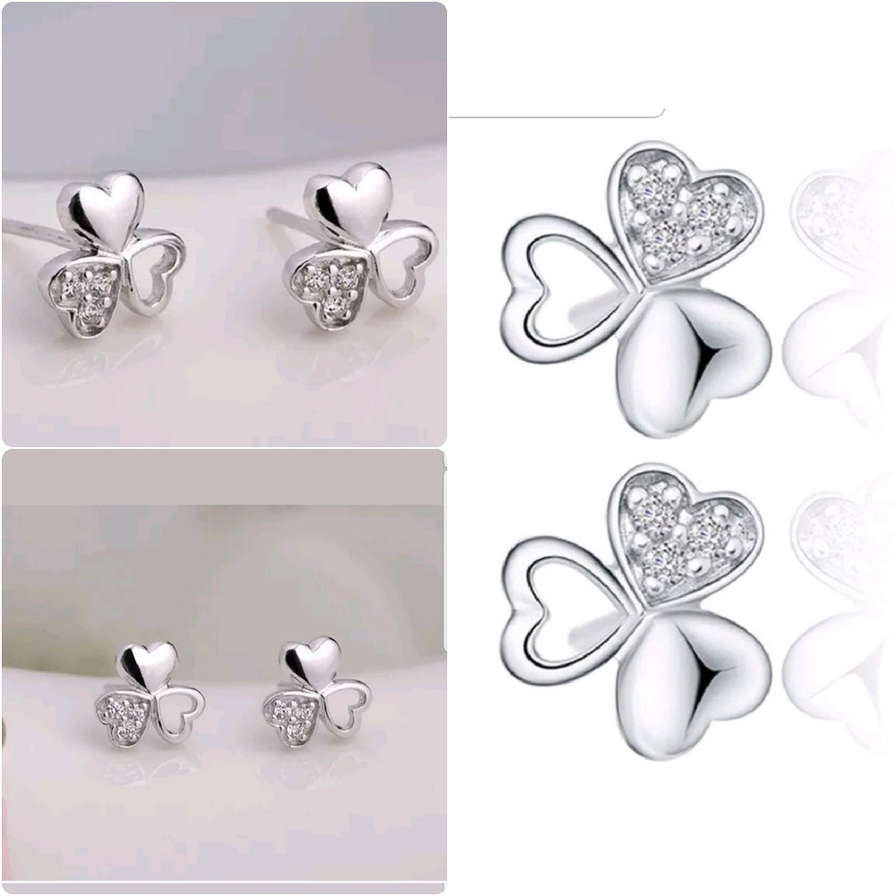 18k White Gold Filled Earrings
